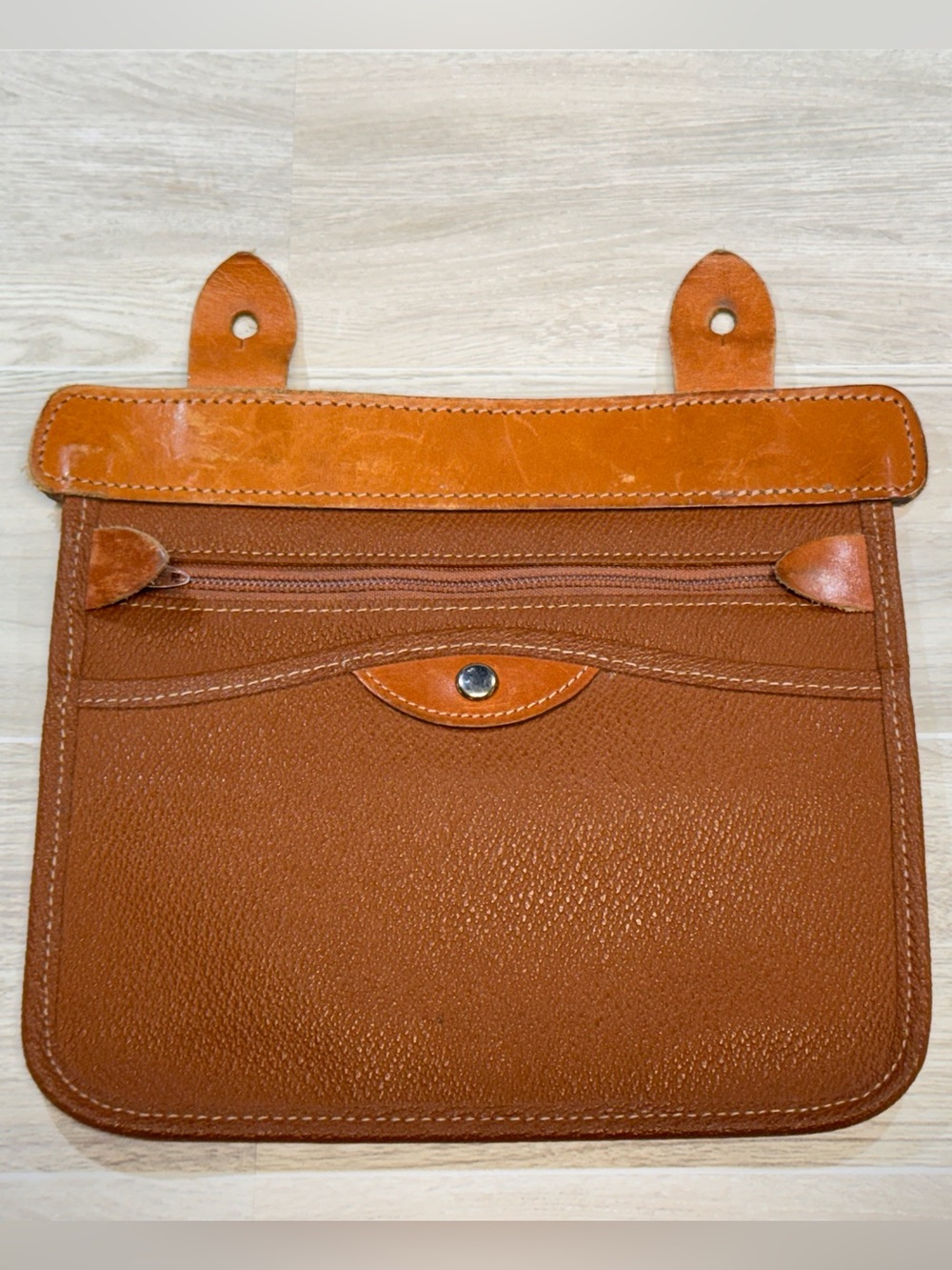 Vtg Dooney Bourke Inside Pocket Replacement Tan Leather - 8”